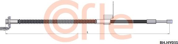 Cofle 92.BH.HY031 - Flexible de frein cwaw.fr