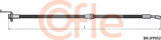 Cofle 92.BH.HY032 - Flexible de frein cwaw.fr