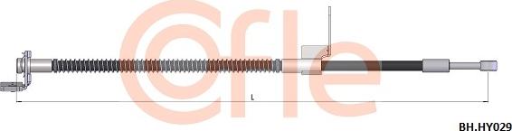 Cofle 92.BH.HY029 - Flexible de frein cwaw.fr