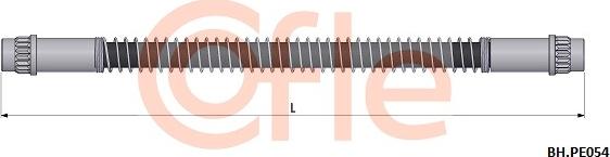 Cofle 92.BH.PE054 - Flexible de frein cwaw.fr