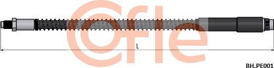 Cofle 92.BH.PE001 - Flexible de frein cwaw.fr