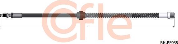 Cofle 92.BH.PE035 - Flexible de frein cwaw.fr