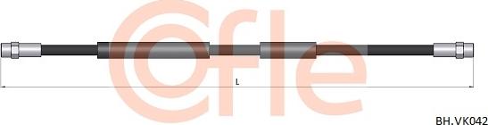 Cofle 92.BH.VK042 - Flexible de frein cwaw.fr