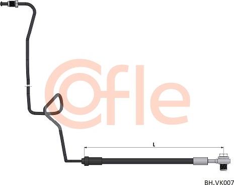 Cofle 92.BH.VK007 - Flexible de frein cwaw.fr