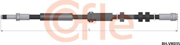 Cofle 92.BH.VK035 - Flexible de frein cwaw.fr