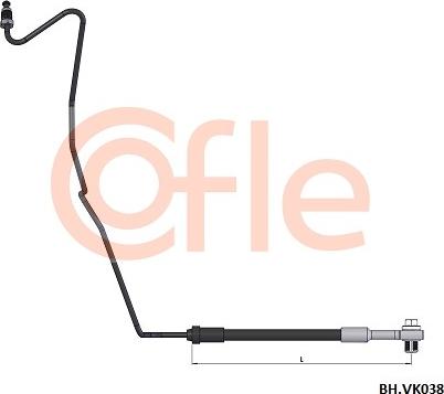 Cofle 92.BH.VK038 - Flexible de frein cwaw.fr