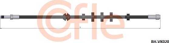 Cofle 92.BH.VK020 - Flexible de frein cwaw.fr