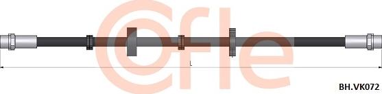 Cofle 92.BH.VK072 - Flexible de frein cwaw.fr