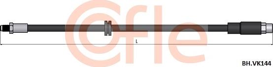 Cofle 92.BH.VK144 - Flexible de frein cwaw.fr