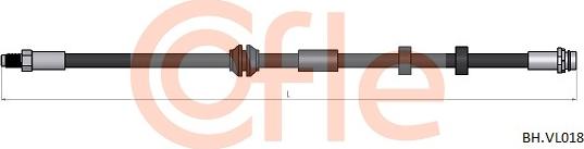 Cofle 92.BH.VL018 - Flexible de frein cwaw.fr