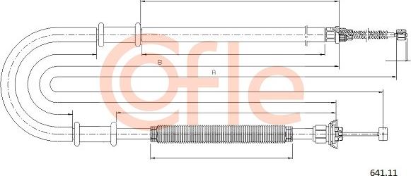 Cofle 641.11 - Tirette à câble, frein de stationnement cwaw.fr