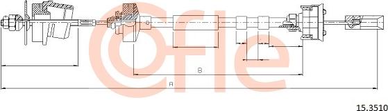 Cofle 15.3510 - Tirette à câble, commande d'embrayage cwaw.fr