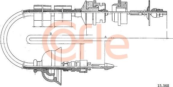 Cofle 15.368 - Tirette à câble, commande d'embrayage cwaw.fr