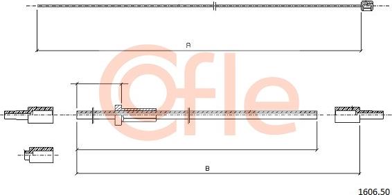 Cofle 1606.50 - Tirette de capot moteur cwaw.fr