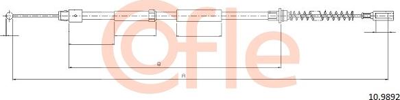 Cofle 10.9892 - Tirette à câble, frein de stationnement cwaw.fr