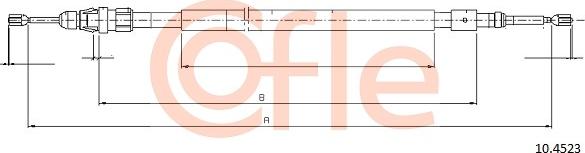 Cofle 10.4523 - Tirette à câble, frein de stationnement cwaw.fr