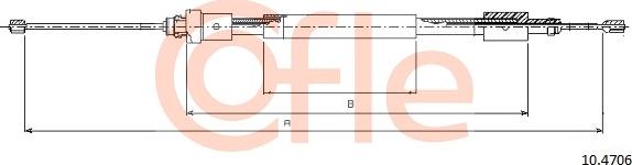 Cofle 10.4706 - Tirette à câble, frein de stationnement cwaw.fr