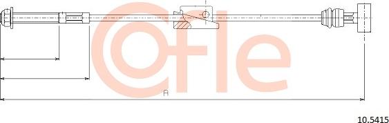 Cofle 10.5415 - Tirette à câble, frein de stationnement cwaw.fr