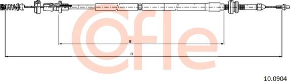 Cofle 10.0904 - Câble d'accélération cwaw.fr