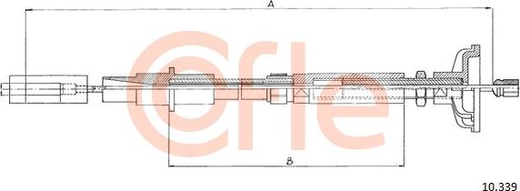 Cofle 10.339 - Tirette à câble, commande d'embrayage cwaw.fr