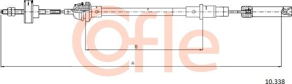 Cofle 10.338 - Tirette à câble, commande d'embrayage cwaw.fr