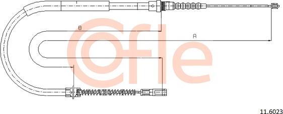 Cofle 11.6023 - Tirette à câble, frein de stationnement cwaw.fr