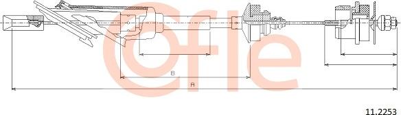 Cofle 11.2253 - Tirette à câble, commande d'embrayage cwaw.fr