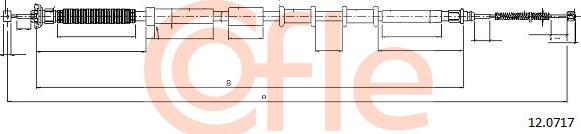 Cofle 12.0717 - Tirette à câble, frein de stationnement cwaw.fr