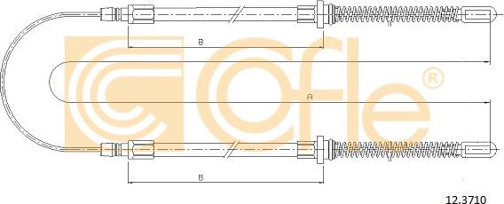 Cofle 12.3710 - Tirette à câble, frein de stationnement cwaw.fr