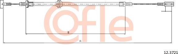 Cofle 12.3721 - Tirette à câble, frein de stationnement cwaw.fr