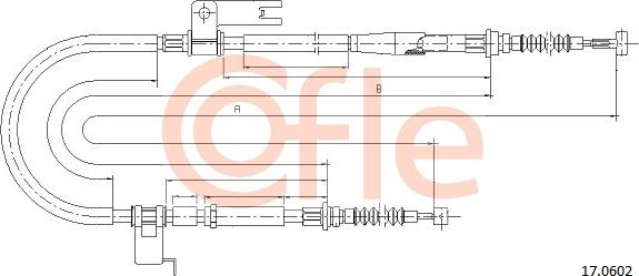 Cofle 17.0602 - Tirette à câble, frein de stationnement cwaw.fr