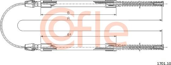 Cofle 1701.10 - Tirette à câble, frein de stationnement cwaw.fr