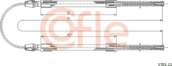 Cofle 17.0111 - Tirette à câble, frein de stationnement cwaw.fr
