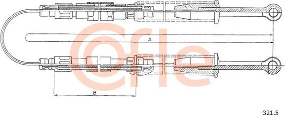 Cofle 321.5 - Tirette à câble, frein de stationnement cwaw.fr