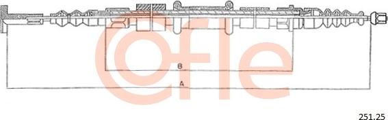 Cofle 251.25 - Tirette à câble, frein de stationnement cwaw.fr