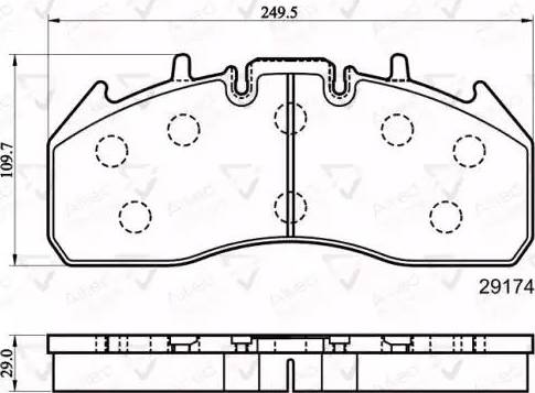 Comline ACV078HD - Kit de plaquettes de frein, frein à disque cwaw.fr