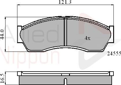 Comline ADB0999 - Kit de plaquettes de frein, frein à disque cwaw.fr