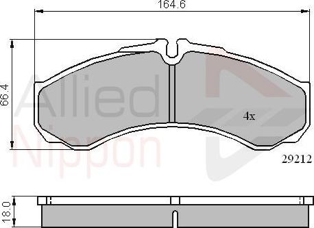 Comline ADB0909 - Kit de plaquettes de frein, frein à disque cwaw.fr