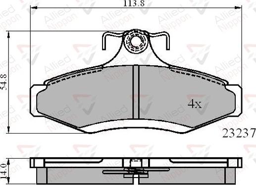 Comline ADB0495 - Kit de plaquettes de frein, frein à disque cwaw.fr