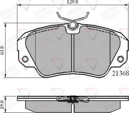 Comline ADB0493 - Kit de plaquettes de frein, frein à disque cwaw.fr