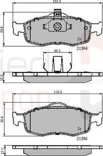 Comline ADB0514 - Kit de plaquettes de frein, frein à disque cwaw.fr