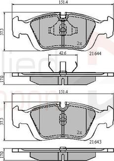 Comline ADB0513 - Kit de plaquettes de frein, frein à disque cwaw.fr