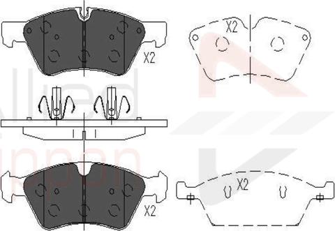 Comline ADB06060 - Kit de plaquettes de frein, frein à disque cwaw.fr