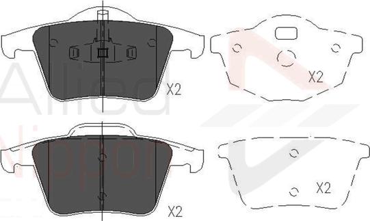 Comline ADB06027 - Kit de plaquettes de frein, frein à disque cwaw.fr