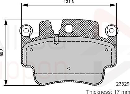 Comline ADB06131 - Kit de plaquettes de frein, frein à disque cwaw.fr