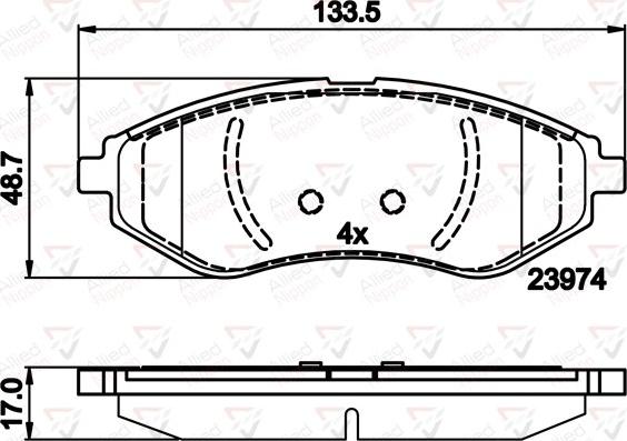 Comline ADB01598 - Kit de plaquettes de frein, frein à disque cwaw.fr