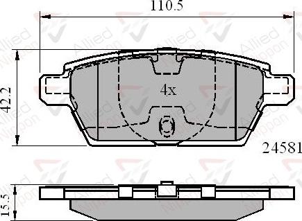 Comline ADB01514 - Kit de plaquettes de frein, frein à disque cwaw.fr