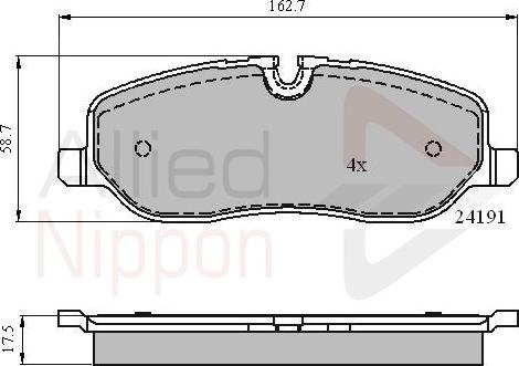 Comline ADB01533 - Kit de plaquettes de frein, frein à disque cwaw.fr