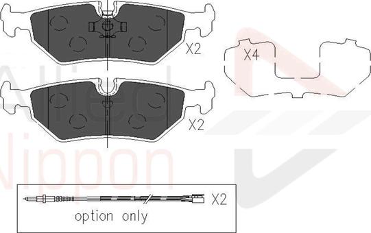 Comline ADB01527 - Kit de plaquettes de frein, frein à disque cwaw.fr