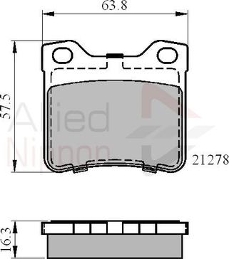 Comline ADB01060 - Kit de plaquettes de frein, frein à disque cwaw.fr